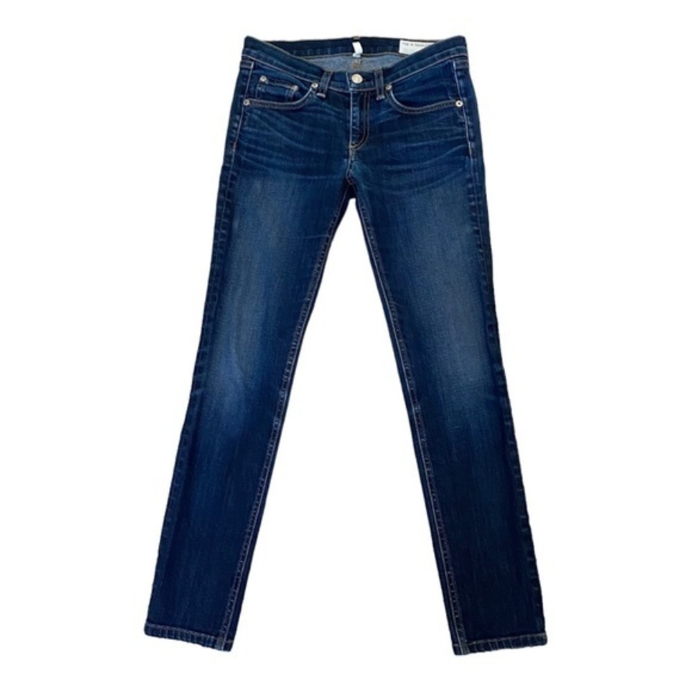 Rag & Bone Cate Mid Rise Skinny Jeans Blue Stretch Womens Size 25 - Picture 3 of 15